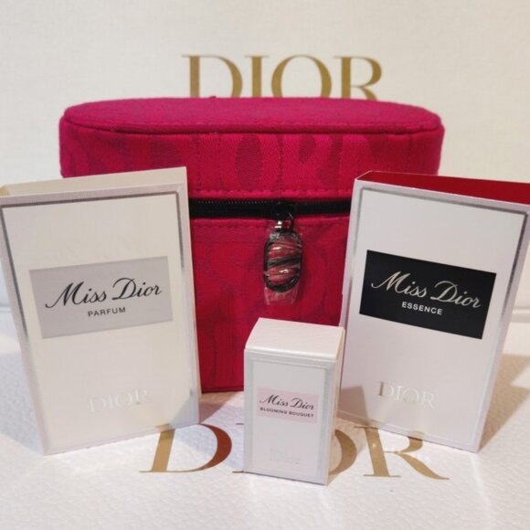 Dior Beauty Miss Dior Pink Couture Bundle of 6, Lipstick (4L1E), Case, Pouch NEW - Picture 2 of 5